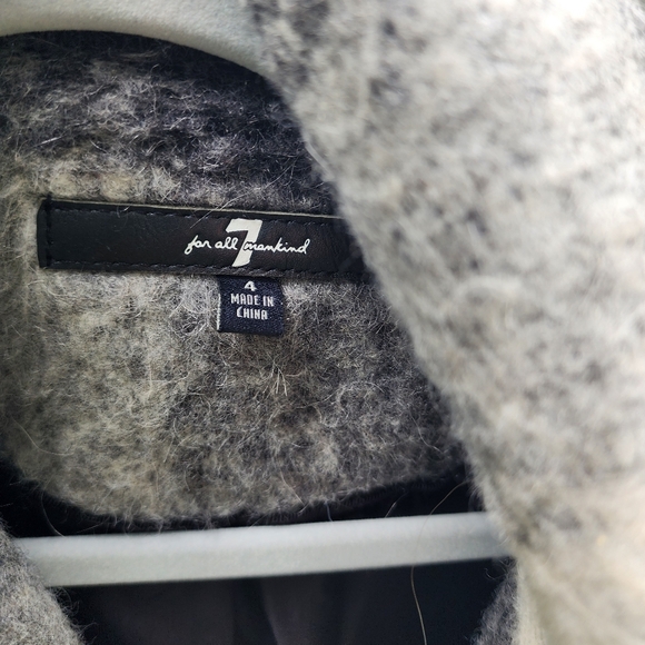 Plain double breastfed coat - Picture 5 of 5